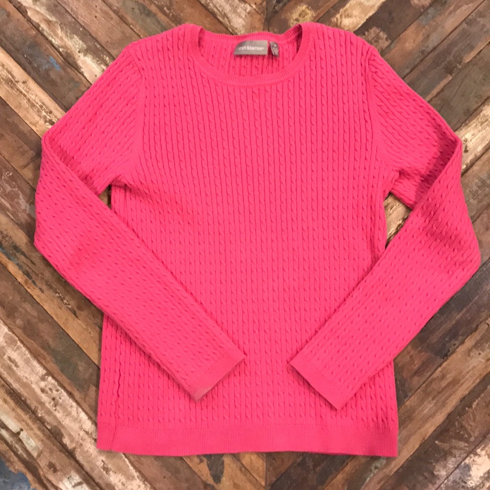 ☀️ Clearance Croft &Barrow bubblegum pink sweater